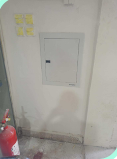 مشروع اعمال صيانة الجهد المنخفض بالمعهد الصناعي الثانوي