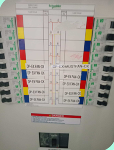 مشروع اعمال صيانة الجهد المنخفض بالمعهد الصناعي الثانوي